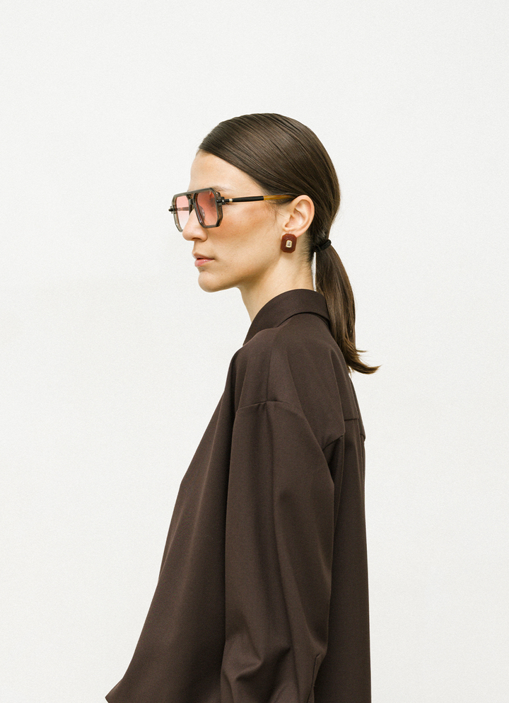 OTTAGONO S - BORDEAUX EARRINGS