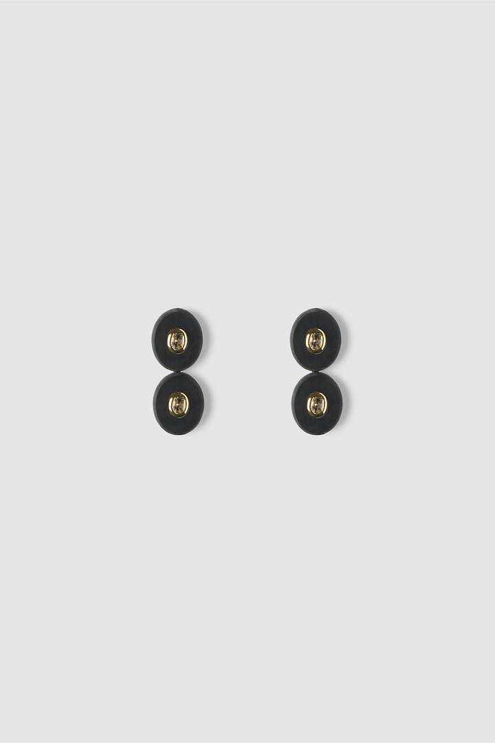 LIQUORICE - M EARRINGS + PENDANT