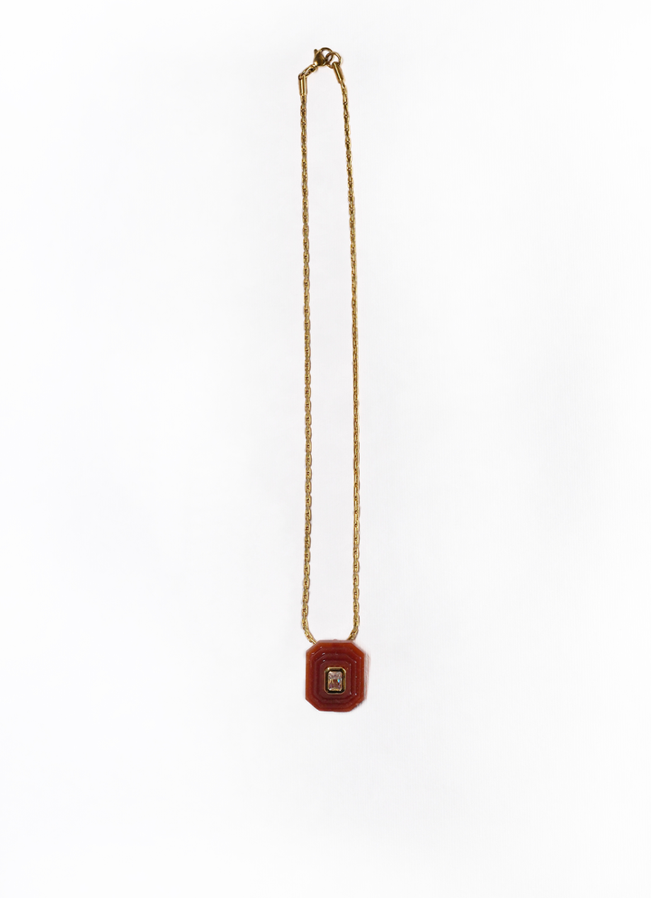 OTTAGONO - BORDEAUX NECKLACE