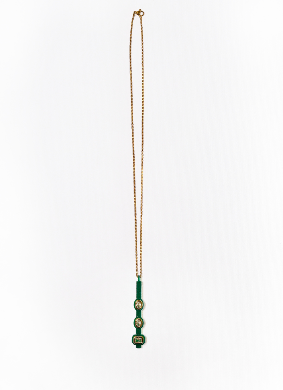 JVxTH - GREEN BAR NECKLACE