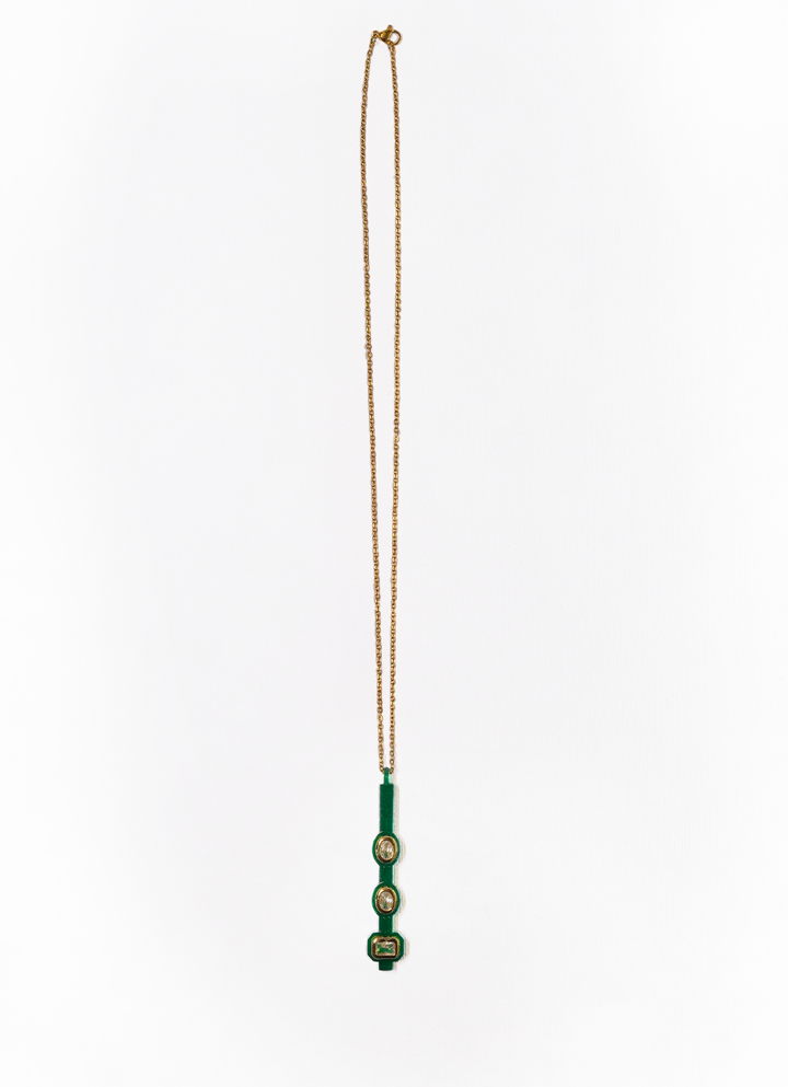 JVxTH - GREEN BAR NECKLACE