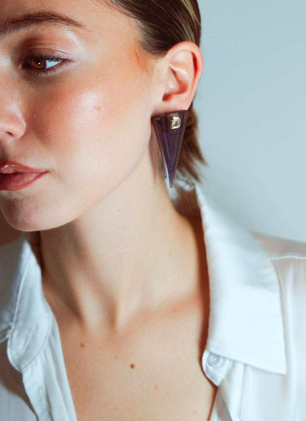 JVxTH - L SMOKY EARRINGS