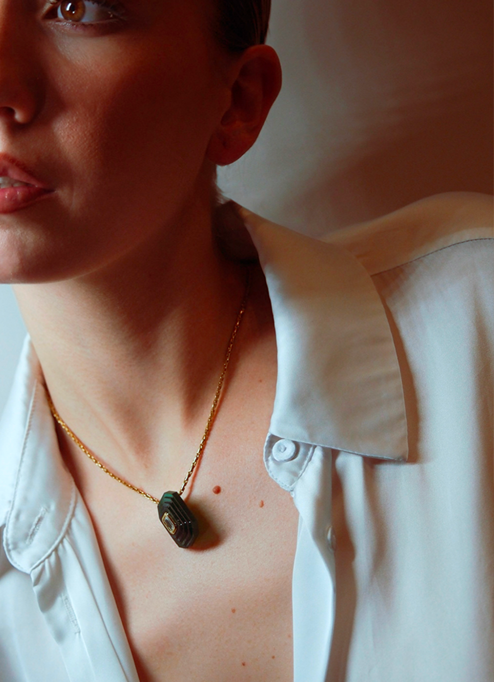 OTTAGONO - GREEN NECKLACE