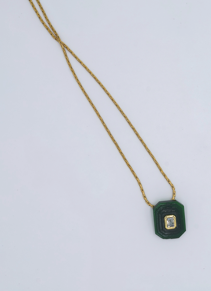 OTTAGONO - GREEN NECKLACE