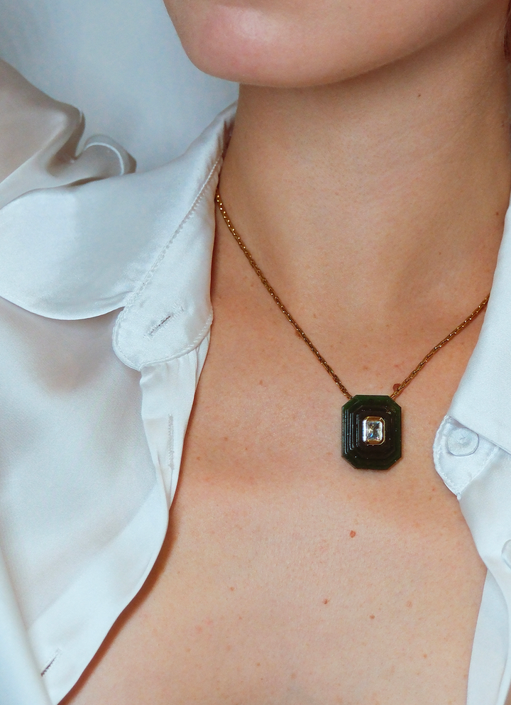 OTTAGONO - GREEN NECKLACE