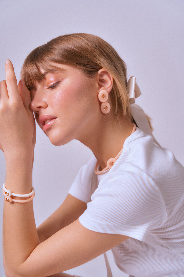 COTTON CANDY - M EARRINGS +. PENDANT