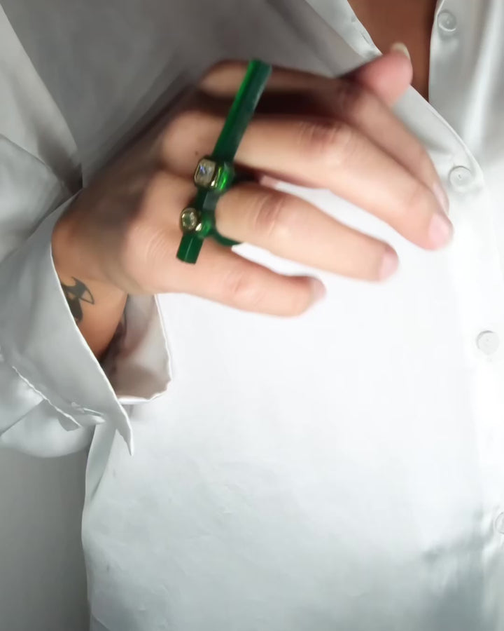 JVxTH -  GREEN BAR RING